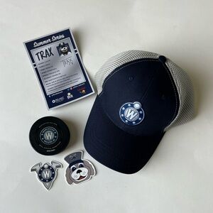 Worcester Railers Hat and Hockey Puck